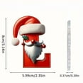 thumbnail image 2 of KOYPTL Christmas Letters A to Z Ornaments for Christmas Tree,26 Letter Red Santa Claus Monogram Pendant Acrylic Hanging Decorative Xmas Alphabet Letters for Christmas Stocking Stuffers DIY Craft(L), 2 of 2