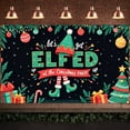 thumbnail image 4 of Elf Theme Christmas Banner Festive Style Party Banner Colorful Decoration Holiday ELFED Banner for Christmas Party Holiday Celebration Indoor Decoration, 4 of 9