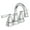 Chrome, variant on Moen Weylon Two Handle Spot Resist Brushed Nickel Centerset Bathroom Sink Faucet, 84790SRN