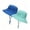 Blue,Green, variant on UPF 50+ Beach Baby Sun Hat Sun Protection Cute Wide Brim Summer Toddler Girl Boy Bucket Hats with Neck Flap