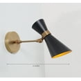 thumbnail image 6 of Stilnovo Style Single Light Articulated Peggy Wall Lamp Mid-Century Modern Brass Sconce, 6 of 8