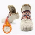 thumbnail image 2 of Yuelianxi Slipper Socks Soft Slipper Socks with Non Slip Thickening Winter Adult Bottom Glue Warm Socks Warm Fuzzy Socks for Indoor Home White, 2 of 3
