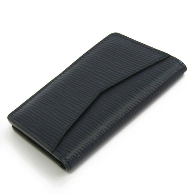 Authenticated Used Louis Vuitton Epi Organizer De Poche M61821 Epi Leather  Card Case Navy Blue 