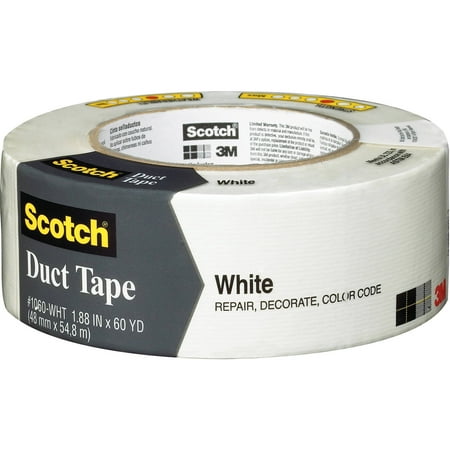 Scotch 1060-WHT-A 1.88" x 60 Yards White Duct Tape
