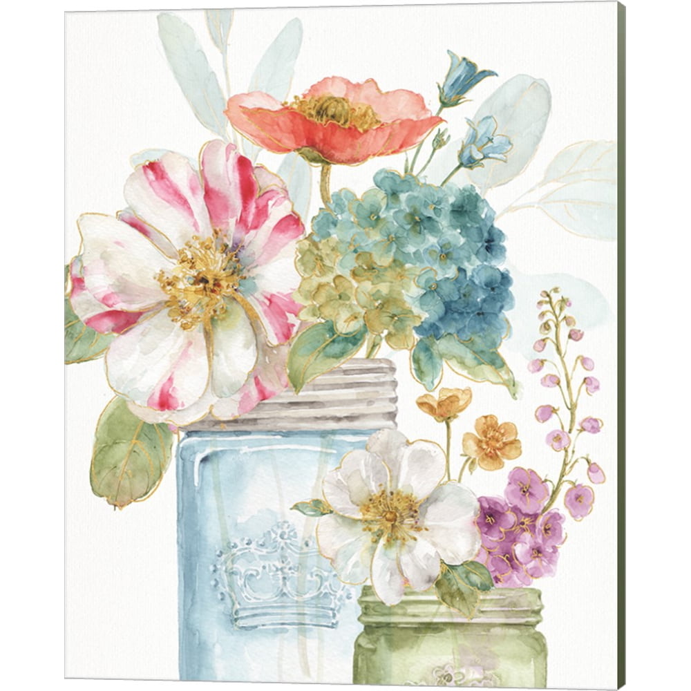 Rainbow Seeds Flowers IX by Lisa Audit, Canvas Wall Art ...