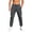 Gray, variant on Bosfbaoi Plus Size Pants For Men Tapered Jogger Pants Mens Casual Pants Drawstring Elastic Waist Trousers
