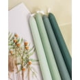 thumbnail image 3 of Juego de 12 velas cónicas verdes Viyffo, sin olor, sin humo, 3 of 8