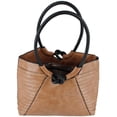 thumbnail image 2 of CTM  Textured Synthetic Leather Tote Handbag with Handle (Women), 2 of 4
