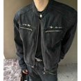 thumbnail image 3 of American Vintage Short Denim Jacket Men Woman Hip Hop Washed Metal Buckle Coats High Street Loose Unisex Spring Bomber Outerwear, 3 of 7