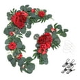 thumbnail image 1 of 2 guirnaldas de flores para decoración de bodas, rústicas y decorativas. Rojo, 1 of 8