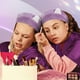 thumbnail image 5 of Kit de fiesta de spa Homewarm, 122 unidades, moradas, para niñas con batas de satén, 5 of 8