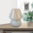 thumbnail image 4 of TISHITA Glass Table Lamp 3 Model Nightstand Nightlight Decoration Bedroom Tabletop Cafe Marble 16ColorRemote, 4 of 8