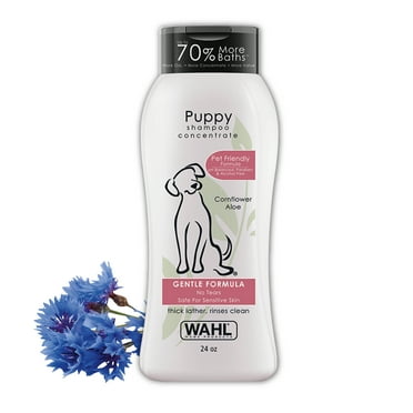 Wahl Puppy Dog Shampoo Gentle Formula, Safe for Sensitive Skin, Cornflower Aloe Scent, 24oz