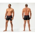 thumbnail image 4 of DEVOPS 3 Pack Men's Perfomance Cool Dry Mesh Underwear Boxer Trunk 6-inch Brief (Medium, Black/Black/Black), 4 of 4
