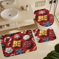 thumbnail image 6 of Shower Curtain sets and Bath Mat Set, Christmas Treats Pattern Printed on Shower Curtain and Liner Set, Great for Master Bath Beach House Modern Home, 72 x 72 inches, 6 of 8