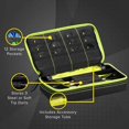 thumbnail image 2 of Funda para dardos Casemaster Plazma negra con borde amarillo, 2 of 8
