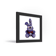 thumbnail image 3 of Gallery Pops Five Nights at Freddy's - Bonnie Plushie Wall Art, Black Framed Version, 12" x 12", 3 of 5