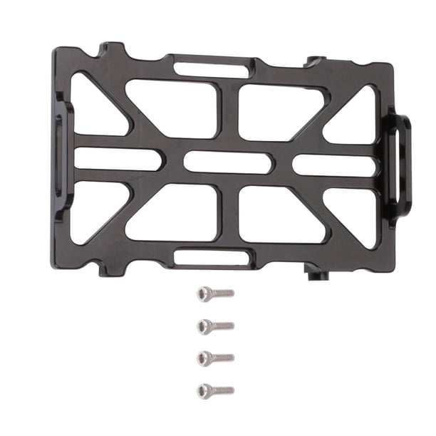 Bewildely Placa de bandeja de aleación de aluminio 1/24 accesorio de actualización componentes modificados marco piezas fijador Kits de construcción modelo Negro