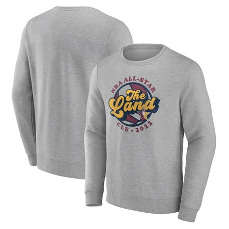 Men's Fanatics Branded Heathered Gray 2022 NBA All-Star Game Lock Up Fleece Sweatshirt