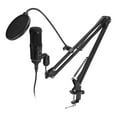 thumbnail image 2 of Kit De Micrófono De Condensador USB, Micrófonos De Grabación De Condensador Negros Para Windows XP/Vista/7/8/10/OS X ZAQW Condenser Recording Microphone, 2 of 8