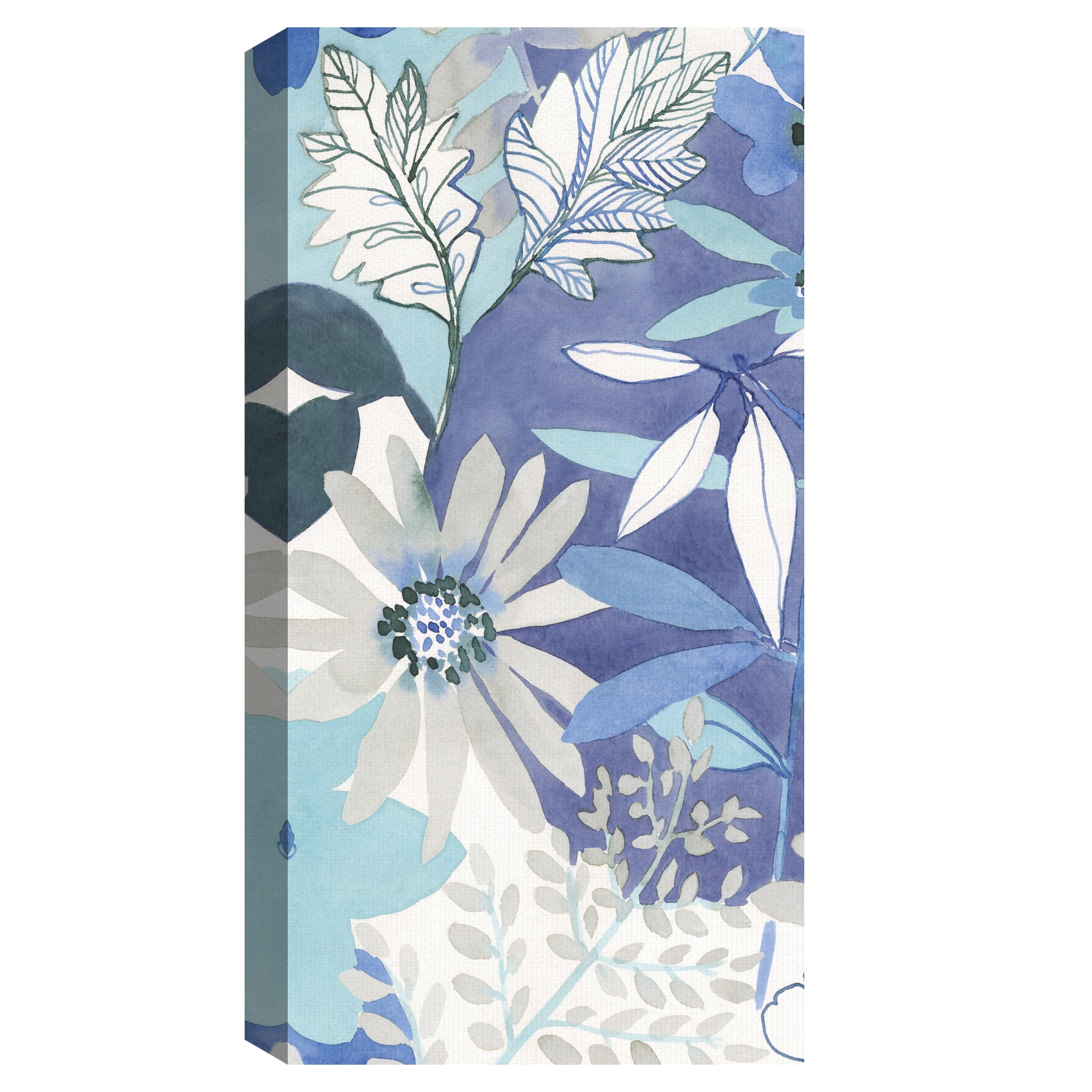 Aqua Bloom by Sandra Jacobs Canvas Art Print