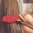 thumbnail image 3 of Red Christmas Tree Pattern Hair Brush,Girls Detangling Hair Brush,Glide Through Tangles with Ease for Wet & Dry Hair,8.8"X2.8", 3 of 7