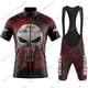 thumbnail image 5 of 2023 Skull Cycling Jersey Set Justiceiro Cycling Clothing Mens Punisher Road Bike Shirt Suit Bicycle Bib Shorts MTB Riding Clothing 17 3XL, 5 of 5