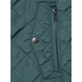 thumbnail image 5 of INSPIRE CHIC Women's Outerwear Vests Stand Collar Padded Gilet Zip Vest M Forest Green, 5 of 6