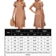thumbnail image 2 of Vestimenta Casual Vestido casual de manga con volantes Color sólido Mujer Estiramiento Traje diario (Caqui XXL) Ygjytge para Mujer Caqui T M, 2 of 6