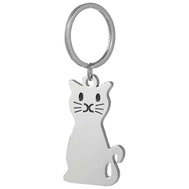 Metal Keychain Key Pendant Cat Keychain Animal Keychain Metal Keychain Suitable for Children Friends Family Adults