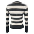 thumbnail image 3 of Pullover Sweaters for Women 2025 Long Sleeve Deep V Neck Slim Fit Striped Knitted Sweater Tops Fall Winter Outfits, 3 of 6