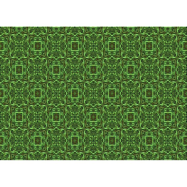 Ahgly Company Machine Washable Indoor Rectangle Transitional Dark Forest Green Area Rugs, 8' x 12'