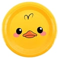 thumbnail image 3 of Platos Prichos Shiny Duck Color Amarillo de Cartón Encerado 8 Piezas por Empaque, 3 of 4