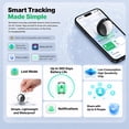 thumbnail image 5 of DIAYUBU 4 Pack Bluetooth Tracker for Apple Find My, iOS Only, Key Wallet Luggage Locator, IP67 Waterproof, Left-Behind Alert, Lost Mode, Replaceable Battery, 5 of 12