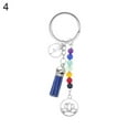 thumbnail image 5 of Naierhg Seven Chakra Yoga Energy Fitness Keyring Keychain Lotus Tassel Pendant Gift, 5 of 8