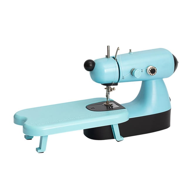 Portable Sewing Machine Mini With Lamp Thread Cutter Extension Table Household. J4N2