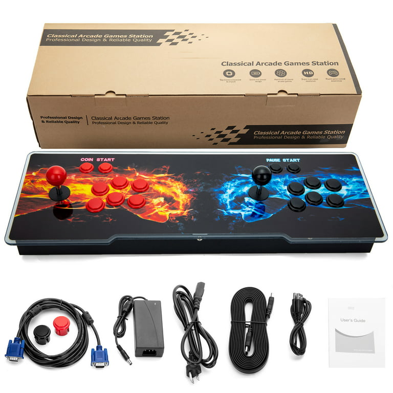 Pandora's Box 3D & 2D Arcade Video Games Console Retro Box with Stick and  Button Connect VGA and HDMI 1920X1080 Full HD (2680 Games) 4 Players Online  Game Add More Search Games 