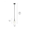 thumbnail image 5 of 43674BK Kichler Lighting Shailene - 1 light Mini Pendant - 4.25 inches wide-Black Finish    -Traditional Installation, 5 of 12