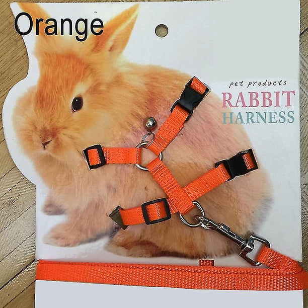 Mascota conejo suave arnés correa ajustable conejito tracción cuerda para correr caminar