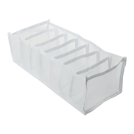 Underwear Storage Organizer  Stackable Closet Organizers  Space-Saving Drawer Dividers  Fabric Organizer For Bra  Socks  Neck Ties  Washable Nylon Mesh  Easy Installation For