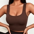 thumbnail image 4 of Kilaqueen Womens Ribbed Longline Bralette, Square Neck Wide Strap Crop Top Bra for Yoga, Lounging, Casual Outfits and Everyday Layering, 4 of 9