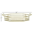 thumbnail image 4 of CosmoLiving by Cosmopolitan 27" x 16" Gold Metal Mirrored Tray, 1-Piece, 4 of 13