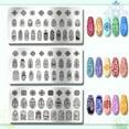 thumbnail image 3 of 3pcs Glass Window Nail Art Templates 79 Patterns Flower Window Mini Flower Nail Stamping Plate Nail Art Stencils Stainless Steel Plates for Nail Design Print Manicure Salon, 3 of 7