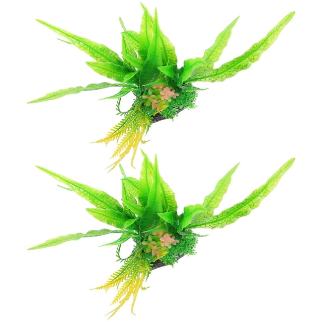 VERDANVERSE 2Ud Plásticas Para Pecera Decorativas Con Apariencia Natural