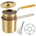 thumbnail image 1 of Wekvgz Small Fryer Pot with Basket and Lid Compact Stainless Steel Deep Fryer Cooking Pot Safe Oil Mini Fryer Practical Deep Fryer Cooking Pot for Restaurant, 1 of 10