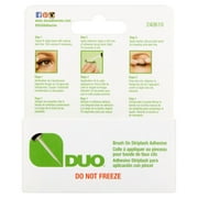 DUO Brush-On Liquid Lash Glue, Eyelash Adhesive, White/Clear, Dries Invisibly, 0.18 oz