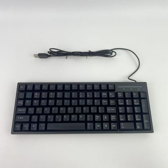 Lacilado Keyboards,Ultra-Slim Compact USB Wired Keyboard for Mac and PC,Windows 10/8 / 7 / Vista/XP (Black) (1PCS)
