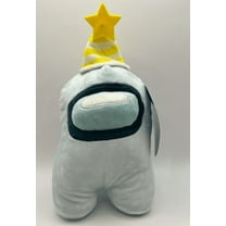 Toikido White Crewmate w/ Party Hat Plush for Among Us,3.50 x 4.00 x 7.00 Inches