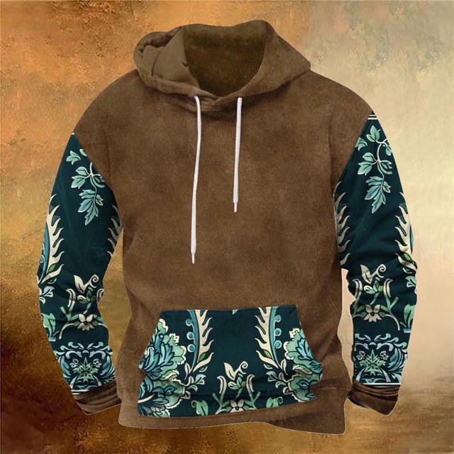 Styesk Chemises pour Hommes Mode Impression de Mouvement Chandail à Capuche Chandails en Molleton à Capuche Blouse