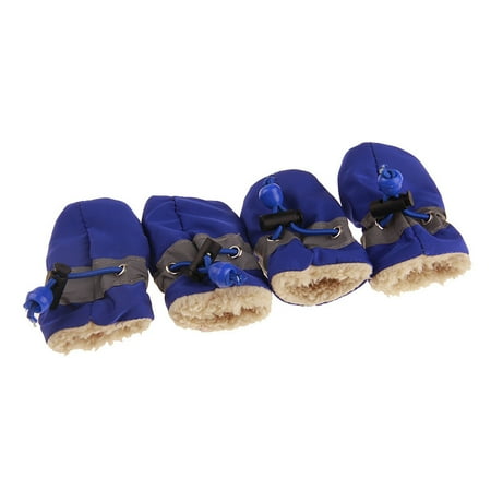 

XM Culture 4Pcs/Set Pet Dog Puppy Non-Slip Soft Shoes Covers Rain Boots Footwear for Home